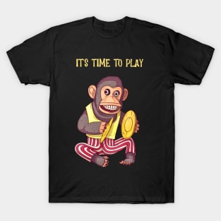 Creepy Vintage Toy Monkey With Cymbals T-Shirt